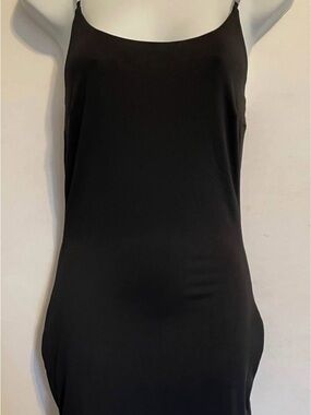 Classic Black Mini Slip Dress with Thin Straps